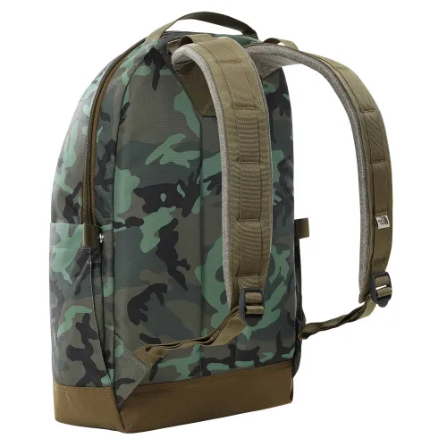 Рюкзак для школы и поездки The North Face Daypack-thyme brushwood camo print / military olive / kelp tan