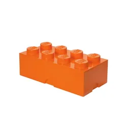 Lego 40041760 Pojemnik na klocki 4x2 pomarańczowy