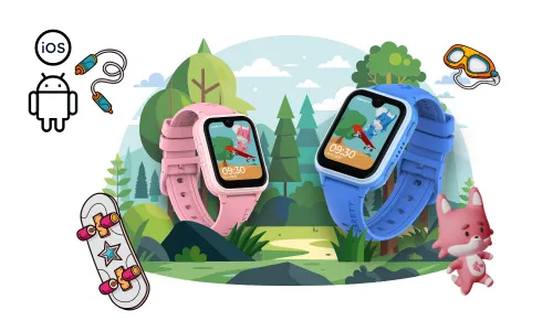 Smartwatch GARETT Kids Vibe AI 4G Niebieski