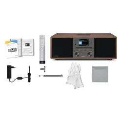 Radioodbiornik TechniSat DigitRadio 650 Radio FM DAB+ Internetowe Bluetooth Brązowo-czarny