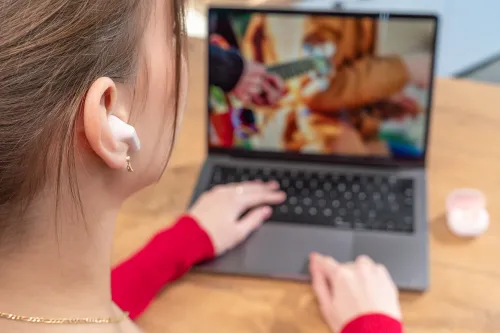 Słuchawki douszne XMUSIC XTW300P Różowy