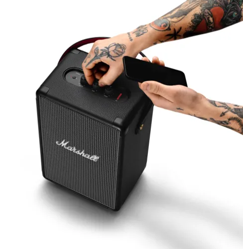 Динамик Bluetooth Marshall Tufton Black and Brass 80W черный и медный