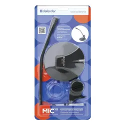 Mikrofon Defender MIC-117 Przewodowy Pojemnościowy Czarny