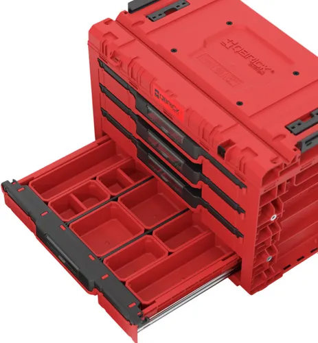 Skrzynka narzędziowa QBRICK System Prime Drawer 4 Toolbox Expert Red Ultra HD Custom