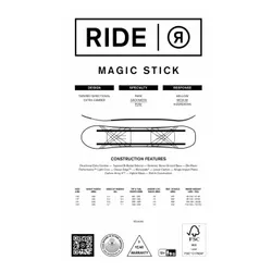 Deska snowboardowa Ride Magic Stick 2026 - Długość (cm) - 154