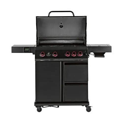 Grill Gazowy Landmann Cool Black 4.1 Maxx 4+1 Palniki Żeliwny Ruszt