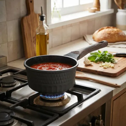 Rondel na indukcję z powłoką marmurową Starke Pro Embossed 1,2 l