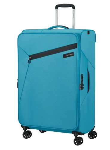 Большой расширяемый чемодан Samsonite Litebeam-ocean blue