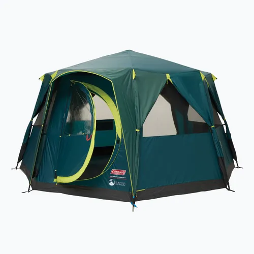 Namiot kempingowy 8-osobowy Coleman Cortes Octagon Blackout Bedroom green