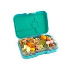 XL Yumbox Tapas 4 öğle yemeği kutusu-antibes blue / zodiac tray