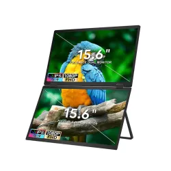Monitor Extralink T01 2x15,6" Full HD IPS Przenośny