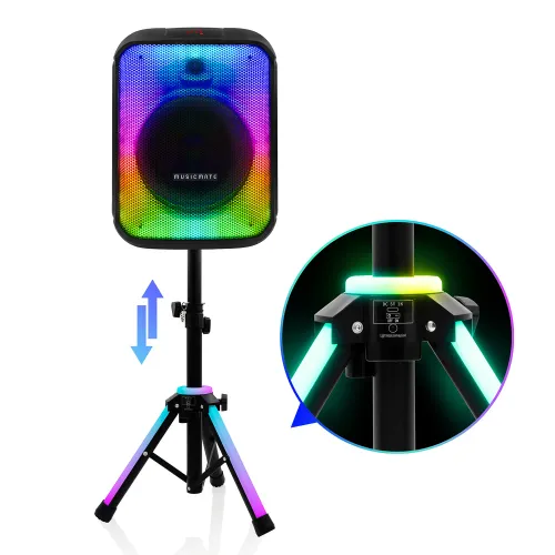 Power Audio Musicmate MM-SC1000 PartyPowerX 400W Bluetooth Radio FM Czarny