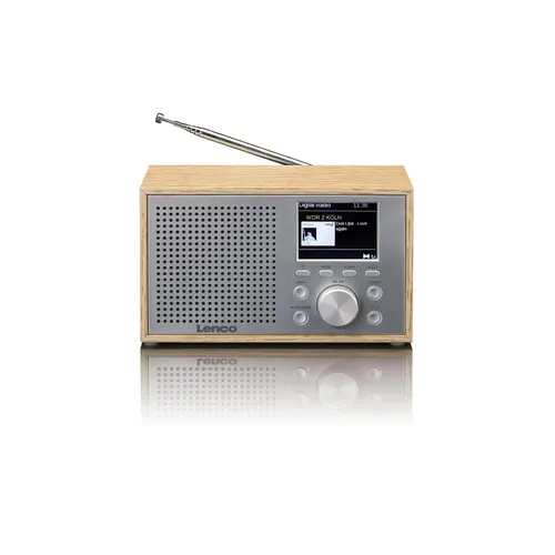 Radioodbiornik Lenco DAR-017WH WD Radio FM DAB+ Bluetooth Brązowy