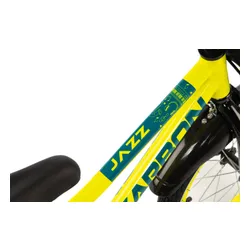 Rower dziecięcy KARBON Jazz 16 cali dla chłopca Limonkowy