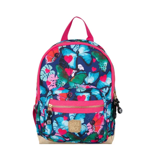 Rucsac pentru copii 3 + Pick & Pack Beautiful Butterfly S-navy