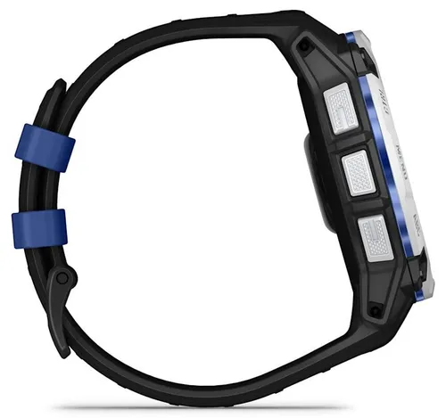 Smartwatch GARMIN Instinct 3 50mm Solar Biały + pasek czarno-niebieski