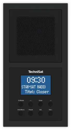 Radioodbiornik TechniSat DigitRadio UP 1 Radio FM DAB+ Bluetooth Czarny