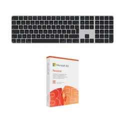 Klawiatura APPLE Magic Keyboard (US Int.) Czarny + Program MICROSOFT 365 Personal