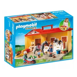 Playmobil Zestaw z figurkami Country 71393 Nowa przenośna stajnia