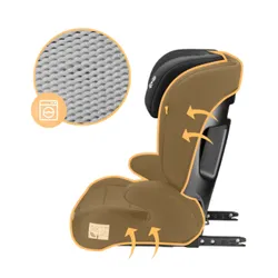 Fotelik samochodowy TULANO Joy 45 I-Size 100-150 cm (15-36 kg) Czarny