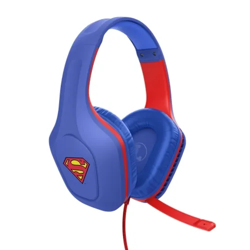 Słuchawki przewodowe z mikrofonem Trust GXT 415SM Nauszne Niebieski Superman