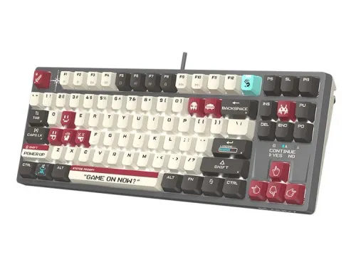 Klawiatura mechaniczna A4tech Bloody S87 Pixels Red BLMS RED Plus Szary