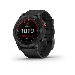 Смарт-часы Garmin FENIX 7 Solar серый с черным ремешком (010-02540-11)