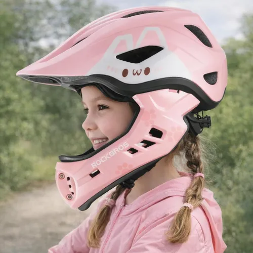 Kask rowerowy dziecięcy fullface szczękowy 2w1 odpinana szczęka rozmiar "S"
