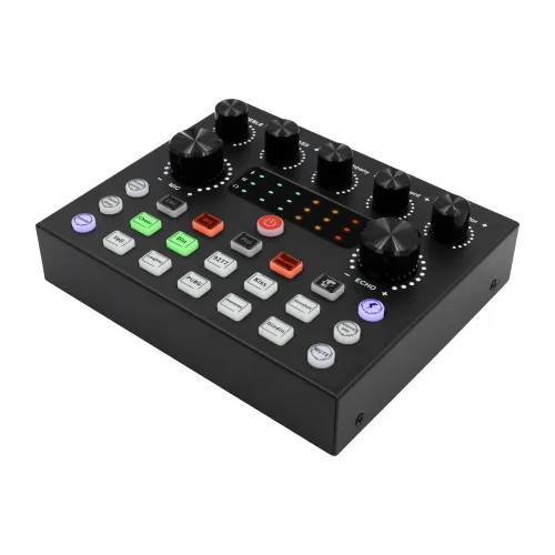 Mikrofon Musicmate MM-SD150 LiveMix + Zestaw do nagrywania i streamingu Przewodowy Pojemnościowy Czarno-złoty