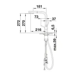 Bateria BLANCO Fontas-S II 526947 Delikatny biały