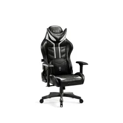 Fotel Diablo Chairs X-Ray 2.0 Small do 90kg Skóra ECO Czarno-biały