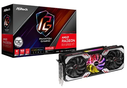 Karta graficzna ASrock Radeon RX 6900 XT Phantom Gaming D OC 16G GDDR6 256bit