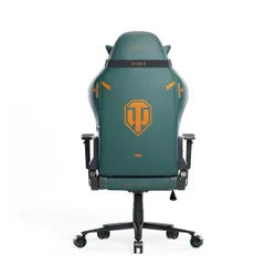 Fotel Diablo Chairs X-One 2.0 World of Tanks Gamingowy do 160kg Skóra ECO Tkanina Zielono-pomarańczowy