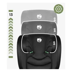 Fotelik samochodowy TULANO Joy 20 I-Size 100-150 cm (15-36 kg) Czarny