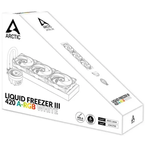 Chłodzenie Arctic Liquid Freezer III 420 A-RGB Biały