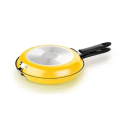 TESCOMA Presto Yellow 26 cm żółta - patelnia do naleśników i omletów nieprzywierająca dwustronna