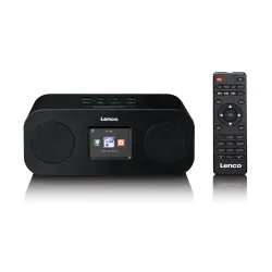 Radioodbiornik Lenco DIR-121BK Radio FM DAB+ Internetowe Bluetooth Czarny