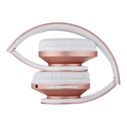 Słuchawki nauszne POWERLOCUS P2 Kids Różowo-złoty