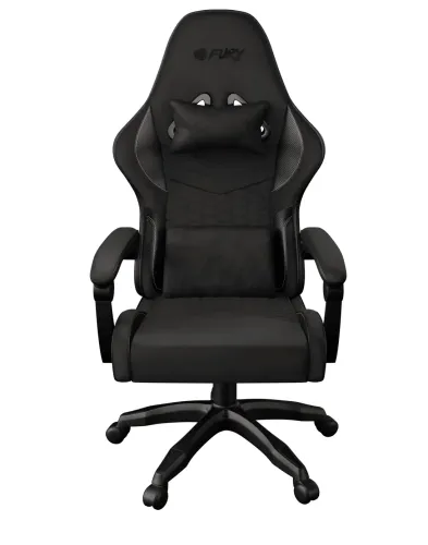 Fotel Fury Shinai S4 Gamingowy do 130kg ECO Skóra Tkanina Czarny