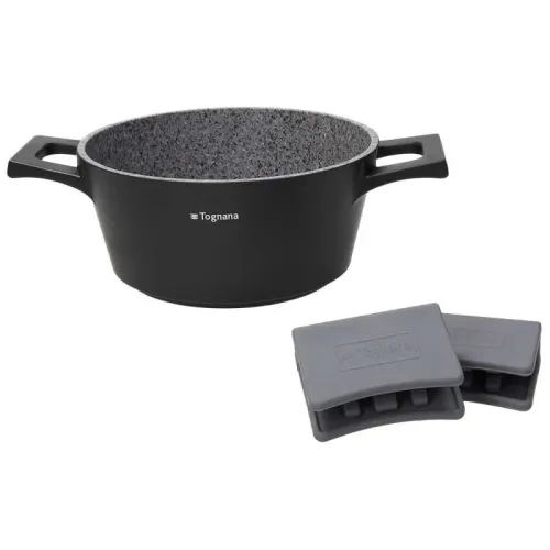 TOGNANA Ambiziosa 4 l - garnek aluminiowy z nakładkami na uchwyty