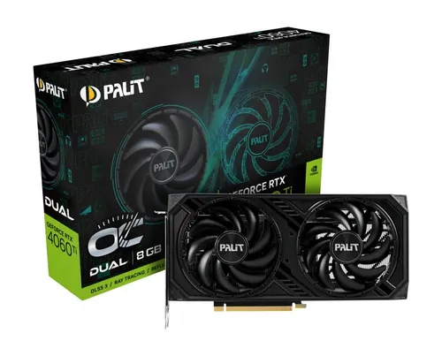 Karta graficzna Palit GeForce RTX 4060 Ti Dual OC 8GB GDDR6 128bit DLSS