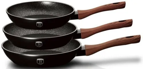 Zestaw patelni BERLINGER HAUS Ebony Rosewood Collection BH/1727 (3 elementy)