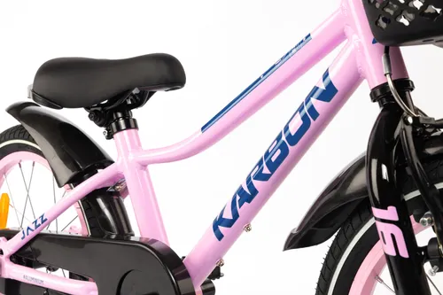 Rower dziecięcy KARBON Jazz 16 cali dla dziewczynki Różowy