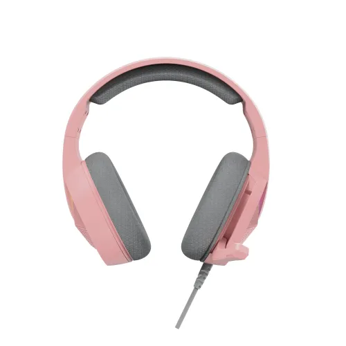 Słuchawki przewodowe z mikrofonem Marvo Tactic 40 Nauszne Różowy