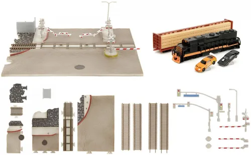 Zestaw pojazdów JADA TOYS Szybcy i wściekli Nano Wyścig z pociągiem 9334915314R00