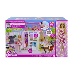 Barbie kompakt ev + bebek (HCD48)