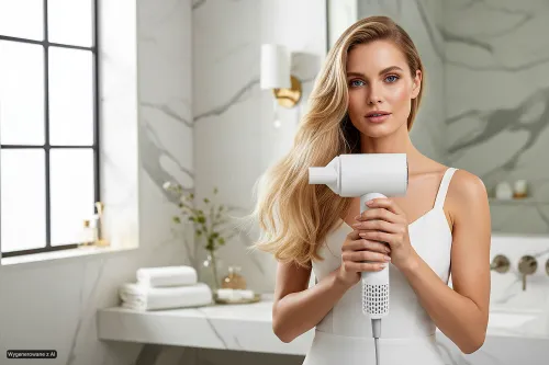Suszarka BEAUTYME HD975 SMART z czujnikiem temperatury i panelem dotykowym Biała 1600W