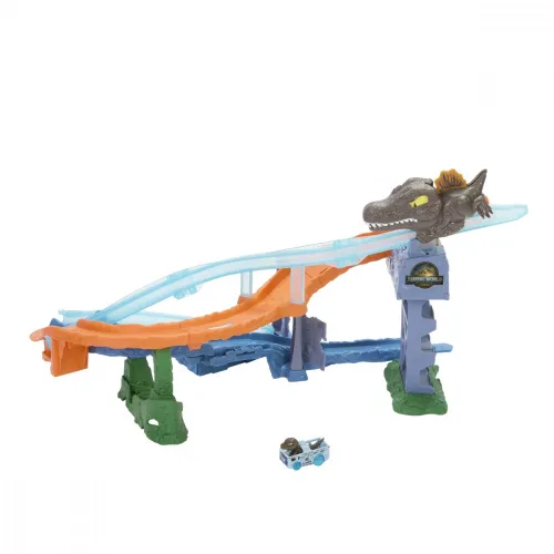 Hot Wheels Tor samochodowy Racer Verse Jurassic World Morski dinopościg