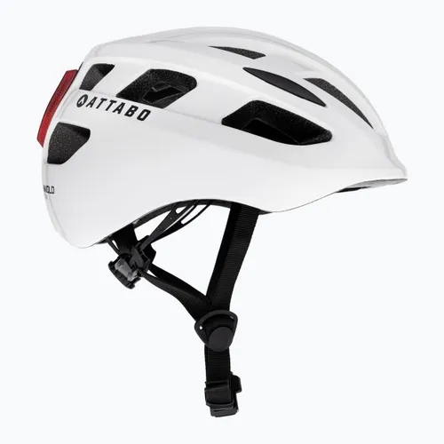 Kask rowerowy ATTABO Bonkers z lampką LED biały