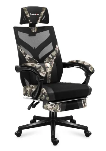 Fotel Huzaro Combat 5.0 Gamingowy do 140kg Tkanina Camo